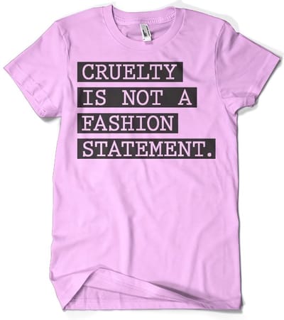Hybris Cruelty Is Not A Fashi-on -statement-T-shirt roze
