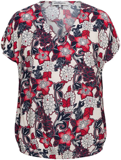 &Co Woman AMKE FLOWER - Top - S - Rood