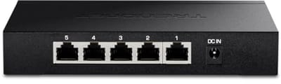 5-poorts 2,5G Unmanaged Switch met 25 Gbps Schakelvermogen