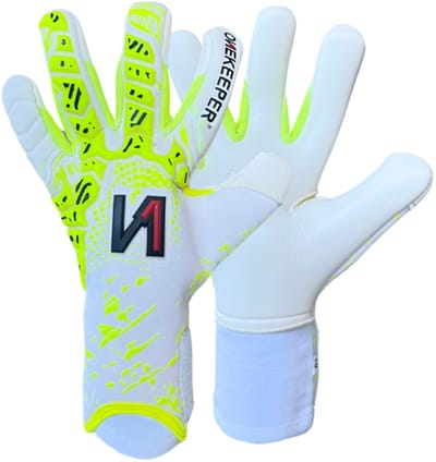 Onekeeper iconic keeperhandschoenen in de kleur geel.