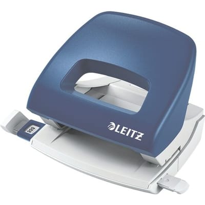 Leitz NeXXt Mini Perforator- Perforeert Tot 16 Vel - Voor Mappen En Ringbanden - Ideaal Voor Thuiskantoor/Thuiswerkplek - Blauw