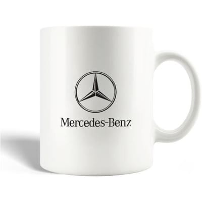Mug - Mercedes-Benz - Voiture - Céramique - Gris - 30cl - Compatible lave-vaisselle