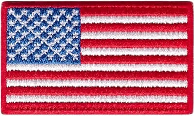 MGM Trading - 1 St Borduurpatch, Amerikaanse Vlagstickers, Doe-het-zelf Naaien Voor Kleding, Tassen, Hoed, Decoratiedoek Patch