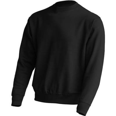 JHK Unisex Sweatshirt met ronde hals voor volwassenen (Zwart)