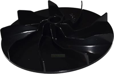 Ventilatorwiel Grasmaaier - Reserveonderdeel Wiel - Grasmaaier Onderhoud - Gemaakt van gecertificeerd staal - 175 mm Diameter - Metallic Grijs