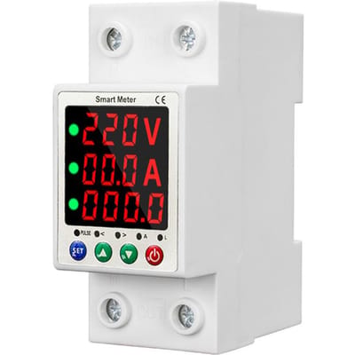 Automatische herinschakelbeveiliging Intelligente meteronderbreker LCD-scherm Herinschakelschakelaar Overbelasting veelkleurig