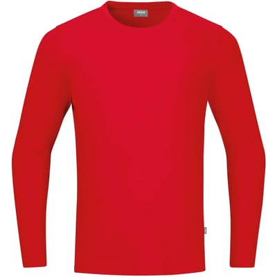 Jako Organic T-Shirt Met Lange Mouwen - Rood | Maat: S