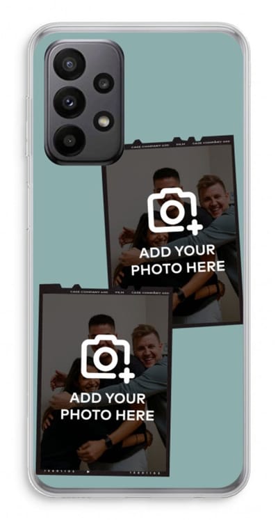 Gepersonaliseerd - Case Company® - Hoesje geschikt voor Samsung Galaxy A23 hoesje - Polaroid Zwart - Soft Cover Telefoonhoesje - Bescherming aan alle Kanten en Schermrand
