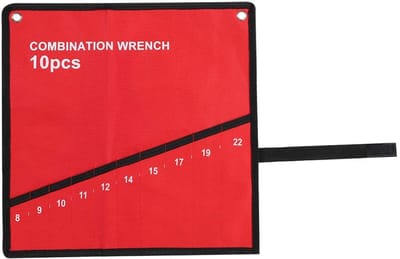 JHUBERS- Gereedschapstas - Lichtgewicht en opvouwbaar - 6/8/10/14/25 vakken - Canvas materiaal - Rood - Ideaal voor DIY en loodgieters - Gereedschap Organizer