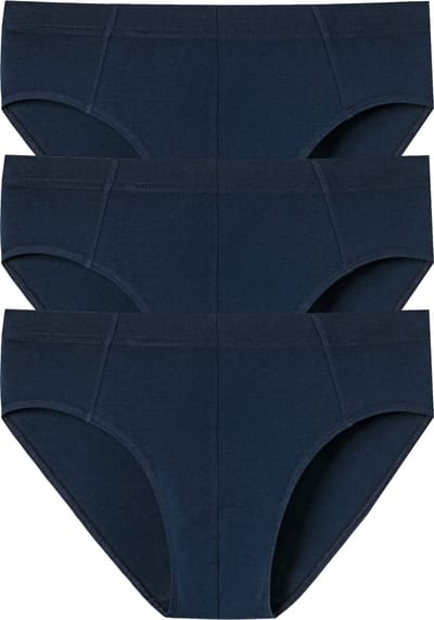 SCHIESSER 95/5 Essentials supermini slips (3-pack) - donkerblauw