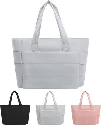 Lichte Dames Laptop Tas met Waterdichte Schoudertas, Geschikt voor Werk, Reizen en School met Laptopvak en Ritssluiting
