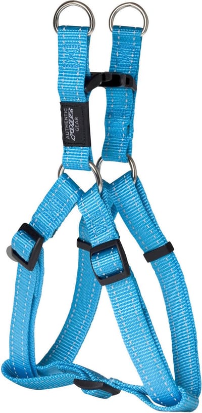 Rogz Utility Step-In Tuig Turquoise - Hondenharnas - L 53-76x2 Cm
