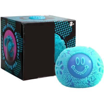 Fuzz Ball Sensorisch Knijpspeeltje NeeDoh Sensorisch Knijpspeeltje Wonder Waves Gestructureerde Stressverlichter Fidget Bal voor Volwassenen Kinderen blue