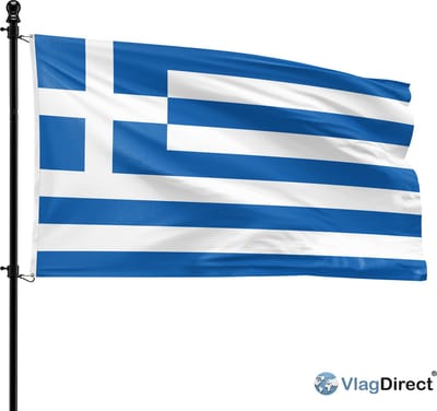 VlagDirect - Griekse vlag - Griekenland vlag - 90 x 150 cm.