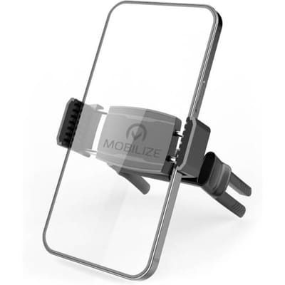 Telefoonhouder Auto Universeel - Geschikt voor ronde luchtroosters - Zwart