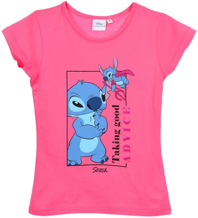 Disney Lilo en Stitch Advice kort kinder-T-shirt, top 4 jaar