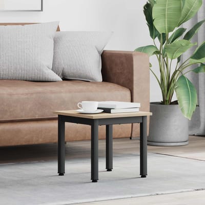 vidaXL - Salontafel - Sonoma - 40 - x - 40 - x - 36 - cm - Bewerkt - hout
