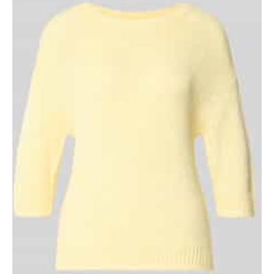 relaxed fit gebreide pullover van katoenmix