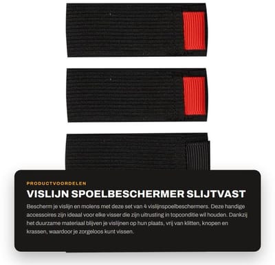 Dailygoods- Spoelbeschermer Set van 4 - Slijtvast - Beschermt Vislijn - Molenasbeschermer - Antiklit - Eenvoudig aanbrengproces