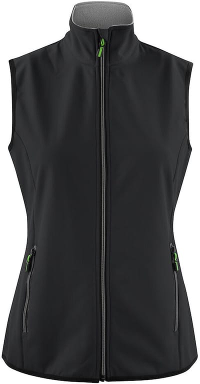 Printer Softshell Bodywarmer Vest Trial Lady 2261060 Zwart - Maat XS