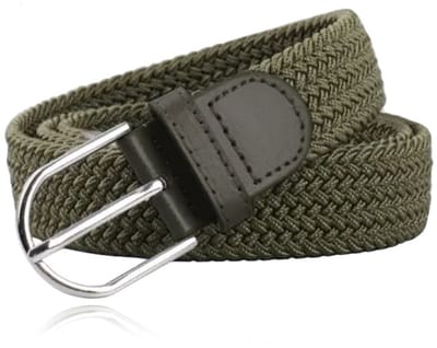 LGT JWLS Herencanvasriem - Elastisch, Groen-100cm
