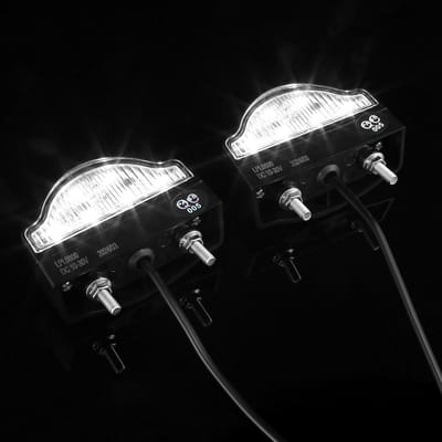 2 Stuks LED Kentekenplaatverlichting Auto, Aanhanger en Tractor - Wit, Waterdicht 12V 24V
