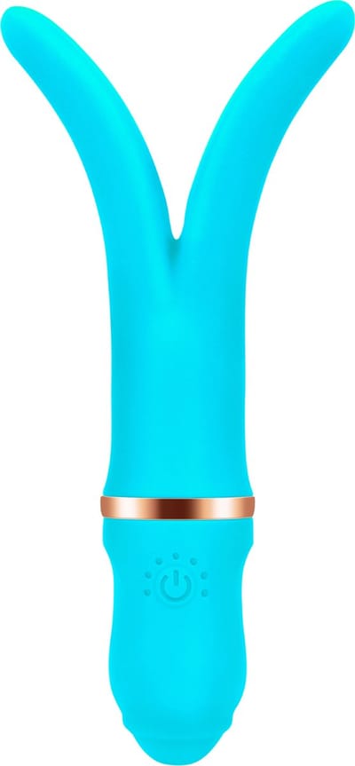 Cupitoys® Vork vibrator - Blauw - 7 standen - Vibrators voor vrouwen en mannen - Sex toys voor vrouwen en mannen