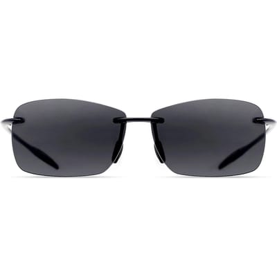 MAXJULI Lunettes de Soleil Sportives Lunettes pour Hommes Dames Monture sans Bordure en Tr90 Cadre pour Course à Pied Pêche Golf Surf Conduite MJ8010 black