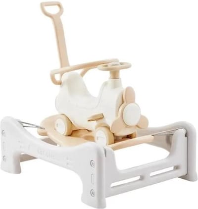 Multifunctioneel Hobbeldier – Baby Speelgoed – Peuter Speelgoed – Balansbord met Muziek – 5 in 1 Design – Stuitervrij – Educatief Speelgoed – Wit