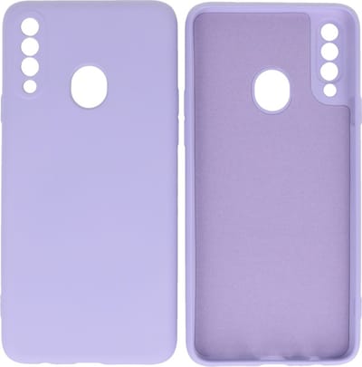 Hoesje Geschikt voor Samsung Galaxy A20s - Fashion Telefoonhoesje Backcover - Siliconen Hoesje - Paars