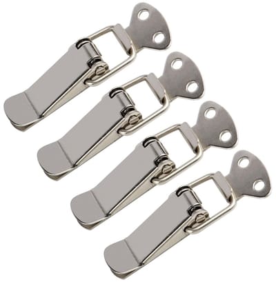 Dailygoods- Toggle Latch - 4 Stuks - Roestvrij Staal - Slijtvast - Corrosiebestendig - Eenvoudig te Installeren - 72mm Totale Lengte - Sluiting