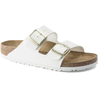 Birkenstock Arizona Slippers - Wit Patent - Narrow Fit - Maat 39 - Dames