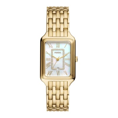 Fossil RAQUEL ES5304 Dames Horloge 26 mm - Goudkleurig
