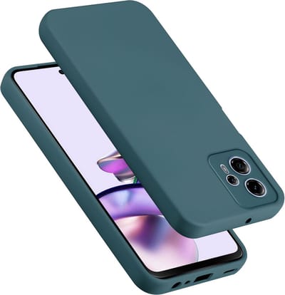 Cadorabo Hoesje geschikt voor Motorola Moto G13 / G23 in LIQUID GROEN - Beschermhoes gemaakt van flexibel TPU silicone Case Cover