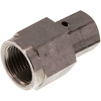 8S & G1/2'' RVS Rechte Draaidoorvoer Binnendraad voor manometers 630bar FKM Afdichtconus ISO 8434-1