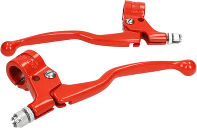 Remgreep Set Puch Maxi / Honda Camino / Peugeot 103 / Peugeot 104 / Universeel Bromfiets Rood Lang model