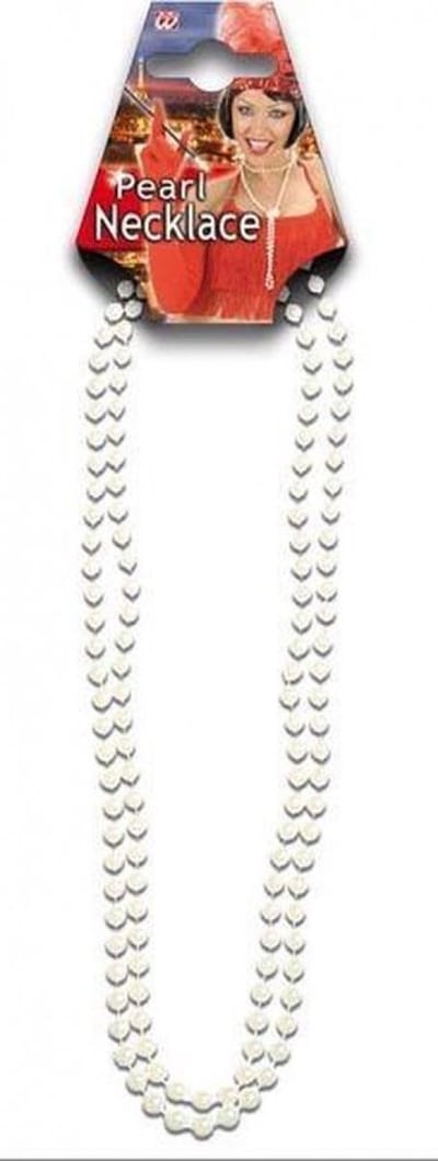 Widmann - Parelketting - Wit / Beige - Carnavalskleding - Verkleedkleding