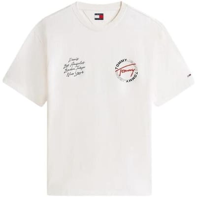 T-Shirt Tommy Jeans Tjm Rlx Sign Circle - Fashion Wear - Volwassen