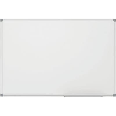 MAULstandaard Whiteboard - met kunststof coating - B 1500 x H 1000 mm- met opbergbak