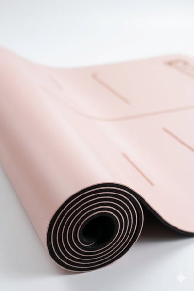 Yoga Mat Natuurlijk Rubber & PU – Antislip Yogamat 181x61 cm – 4mm – Ashtanga & Hot Yoga Mat – Premium Grip - licht rose