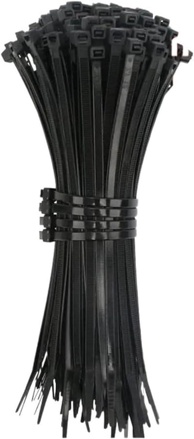 Kabelbinders Zelfsluitend - Tie Wraps - Kabel Organisatie - Sterke Nylon Sluiting - 100 Stuks 3x200mm - Zwart