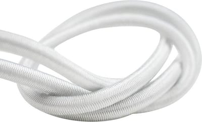 Afdekzeilwinkel - Elastisch koord 8mm wit op rol - 10 meter