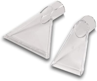 Spray Nozzles Set - Stofzuiger Mondstukken - Diepe Reiniging - Zachte Rand - 38mm Diameter - Transparant