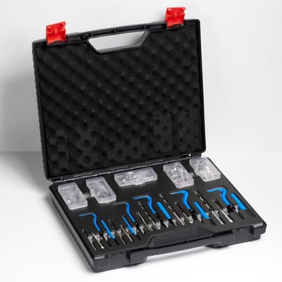 Schroefdraad Reparatieset 130-delig – M5 / M6 / M8 / M10 / M12 – Complete Draadinzet Set met Boren & Tappen