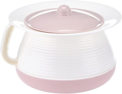 Urinoir voor Mannen - Plascontainer Pot - Ondersteuning Onderweg - Met Deksel Handvat - Diameter 21 cm - Roze