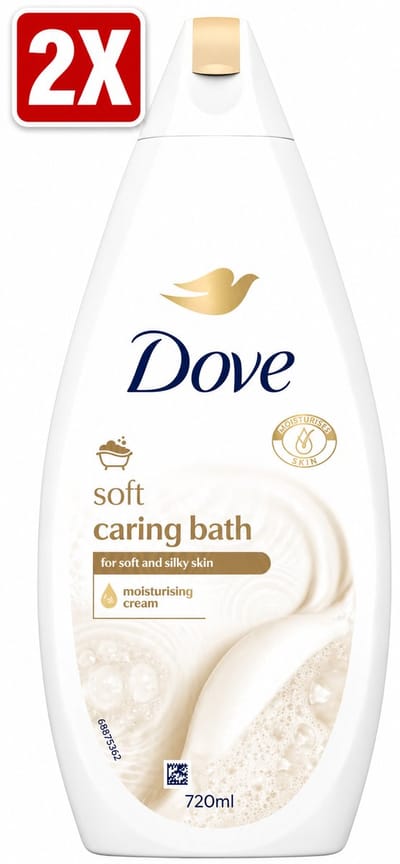 2 x Dove - Douchegel - Soft Caring Bath - 720ml