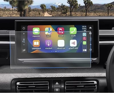 Navigatiefilm voor Citroen C3 e-C3 CC21 2024 2025 - 6H Krasbestendige GPS Screen Protector en Navi Foil - 2 Stuks Accessoires voor C3 Hybrid IV 4