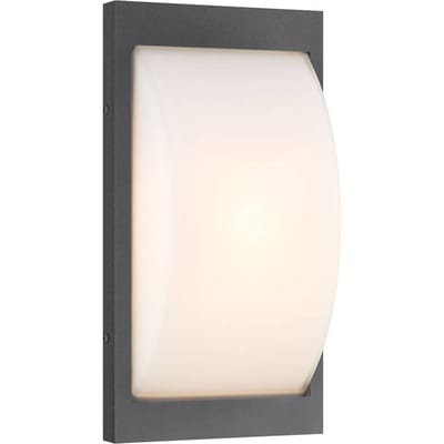 LCD LED buiten wandlamp 068LED, grafiet, roestvrij staal, 33 cm, IP44