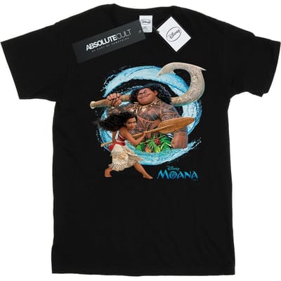 Disney Heren Moana en Maui Golf T-shirt (Zwart)