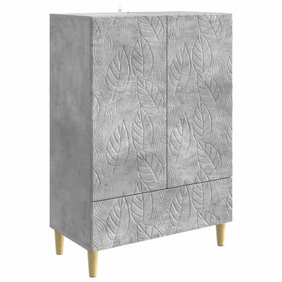 vidaXL - Dressoir - Betongrijs - 66 - x - 34,5 - x - 95 - cm - Bewerkt - hout